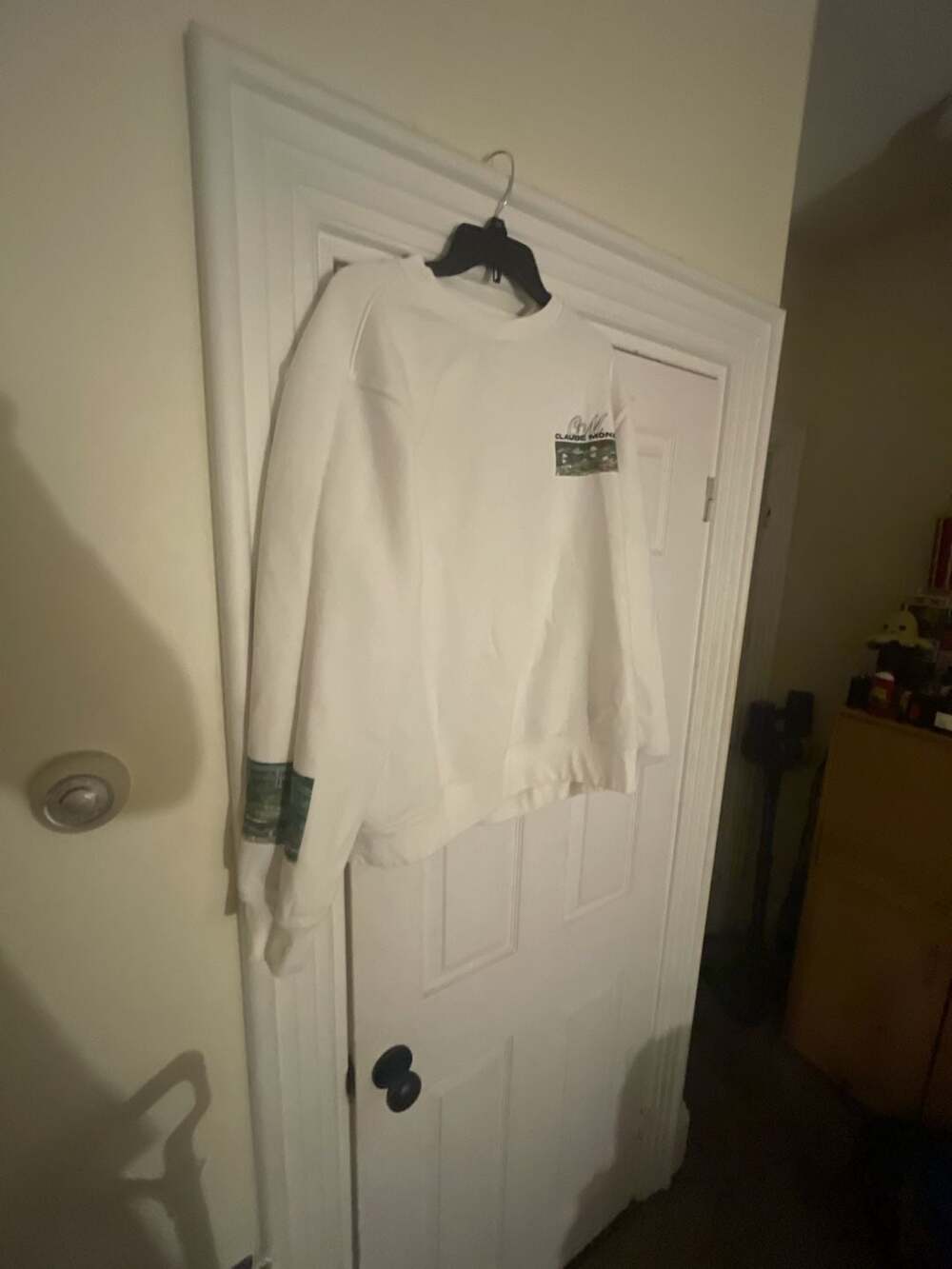 Claude Monet The Japanese Footbridge White Graphic Crewneck Sweatshirt